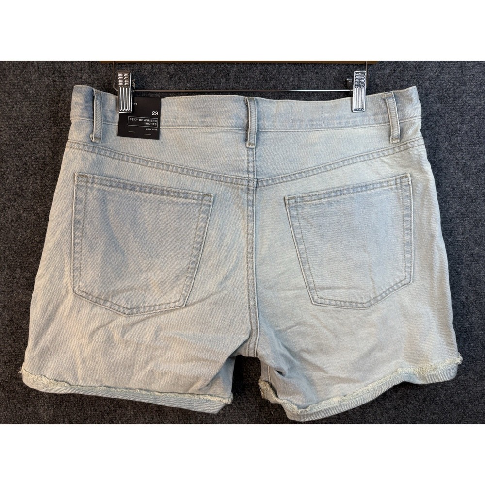Gap 1969 Sexy Boyfriend Blue Denim Shorts Womens 29 Jean Low Rise Casual NWT - Picture 8 of 9